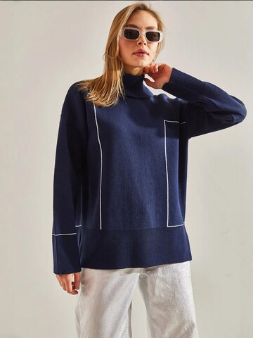 Bianco Lucci - Pullover 'Pullover' em azul