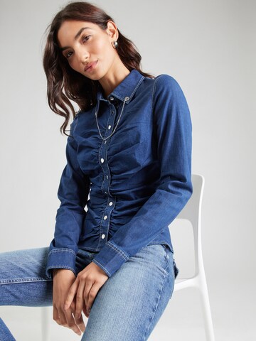 GUESS Bluse 'ALISHA' in Blau: Vorderseite