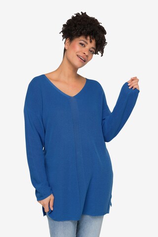 Janet & Joyce Sweater in Blue: front