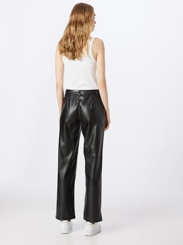 évasé Pantalon à plis 'Luke' Noisy may en noir