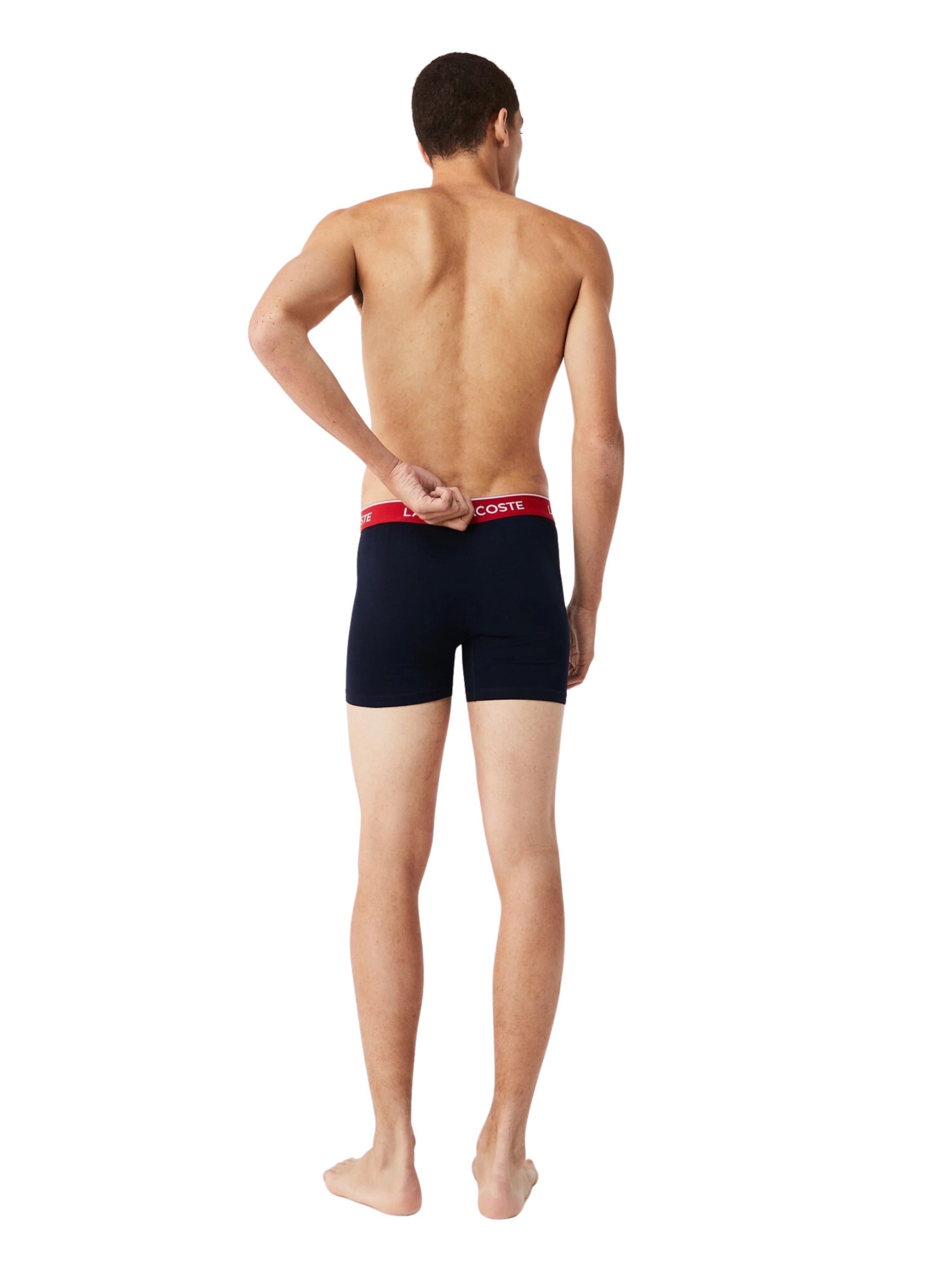 LACOSTE - Calzoncillo boxer en azul