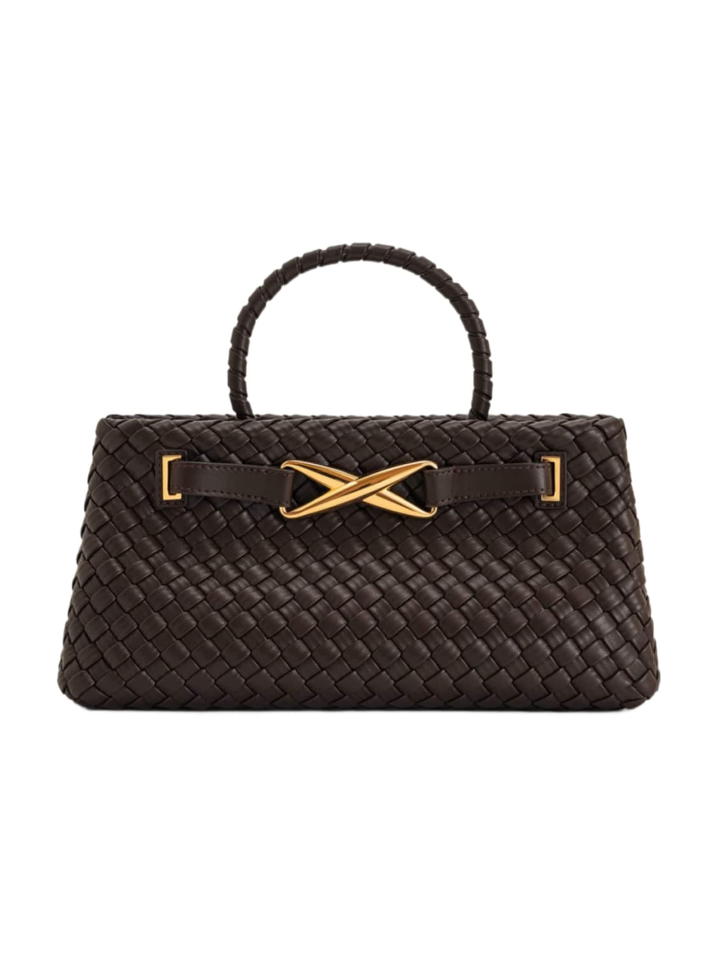JW PEI Handbag 'JW PEI Cabas / Shopping Elora Dark Brown' in Brown: front