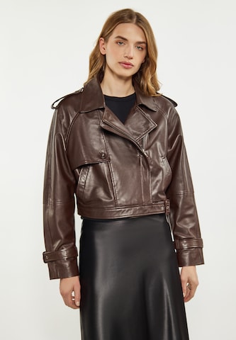 Veste mi-saison DreiMaster Vintage en marron : devant