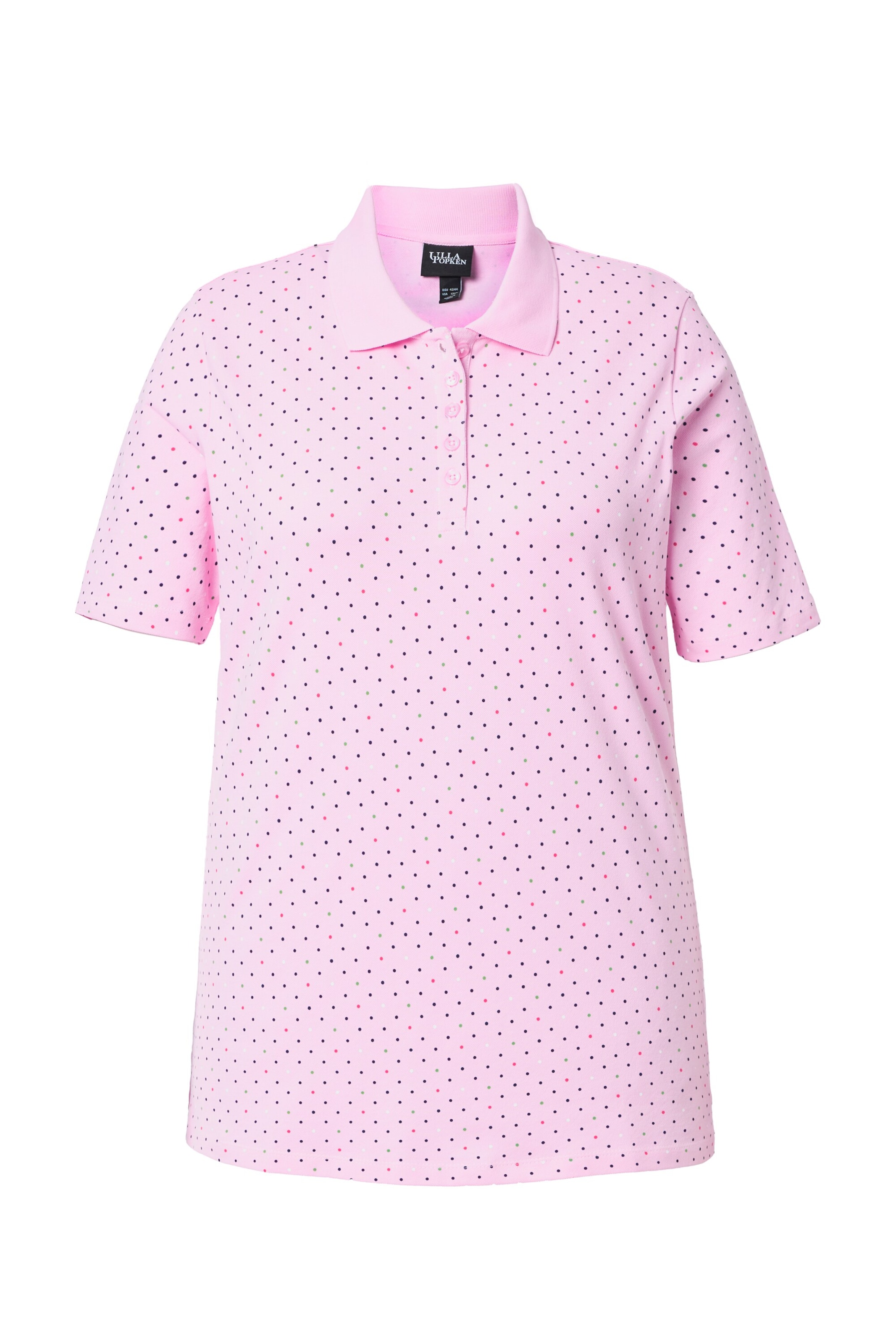 Ulla Popken Poloshirt in Pink: Vorderseite