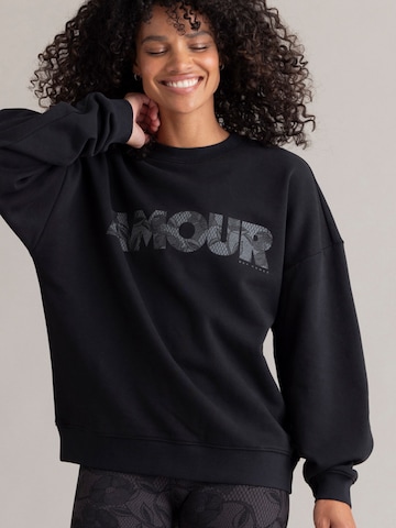 Hey Honey Sweatshirt 'Sweater Cotton' in Zwart