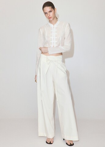 Camicia da donna 'MANDARIN' di MANGO in beige