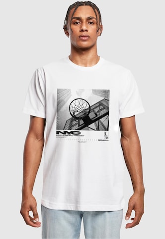 Mister Tee Shirt 'NYC Ballin ' in White: front