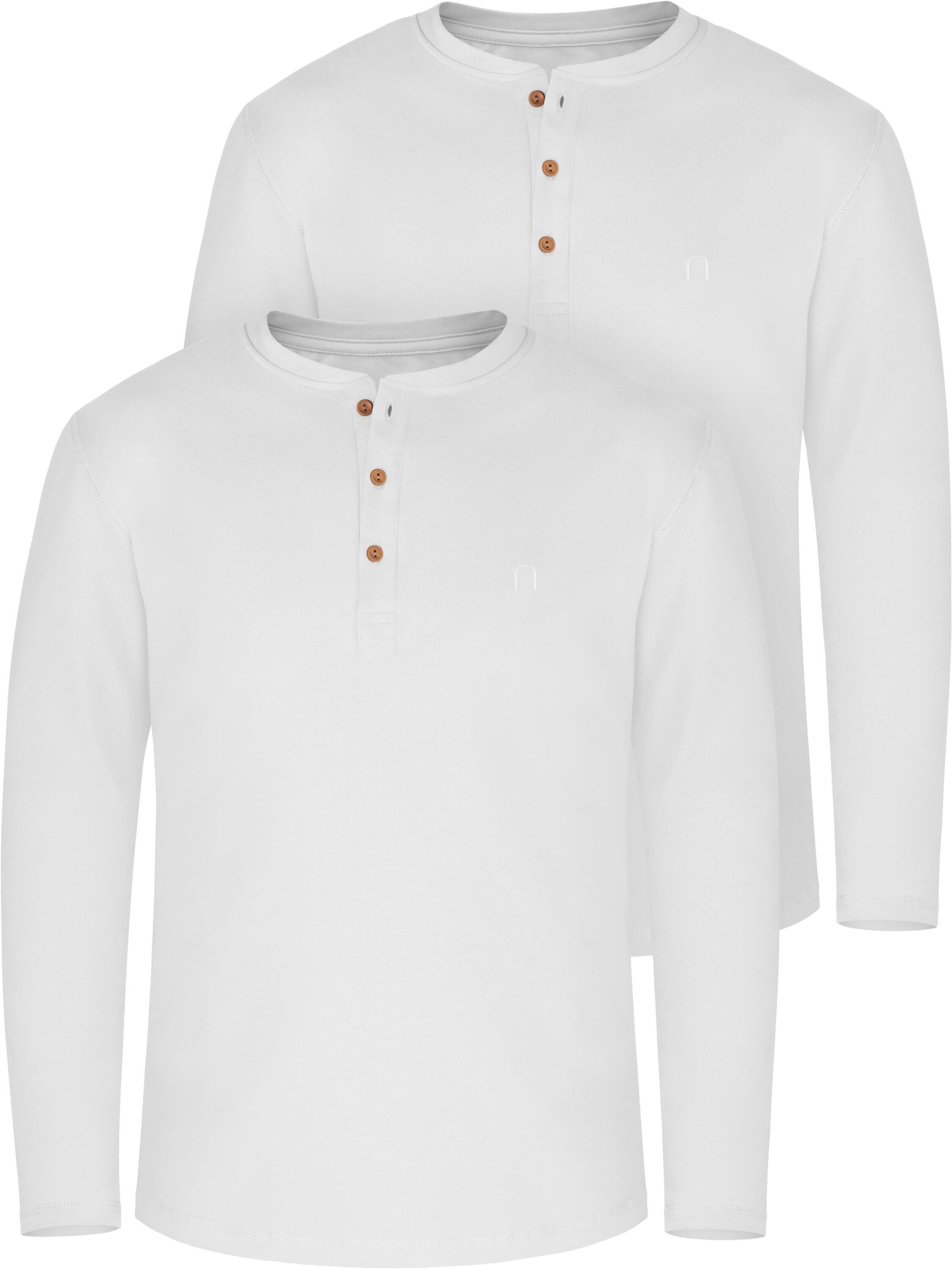 normani Shirt 'Neuville' in Wit: voorkant