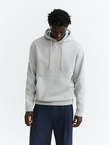 Thinking MU Sweatshirt 'SAUL' in Grijs: voorkant