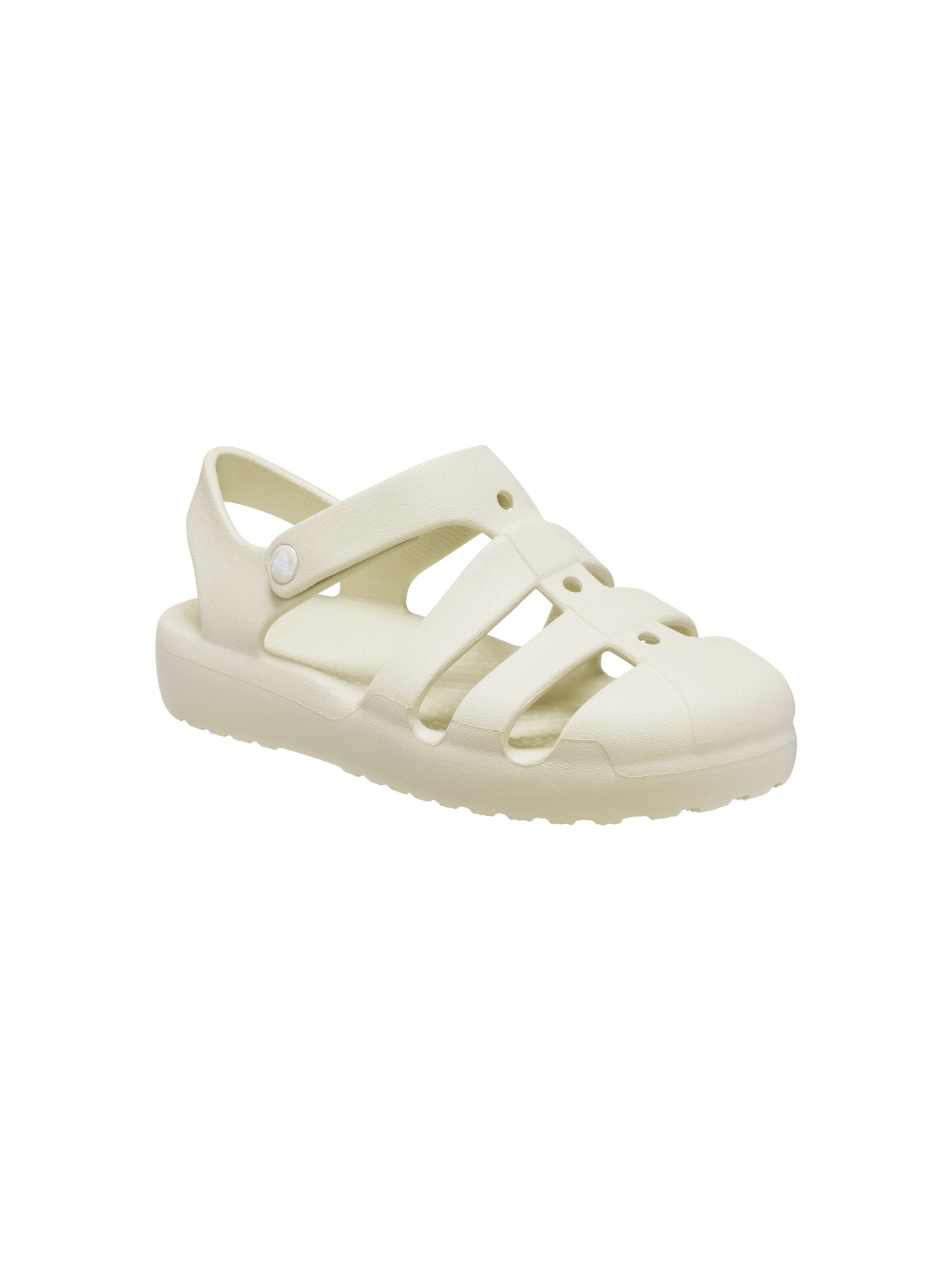 Crocs Open schoenen 'Kindersandalen mit Klettverschluss „Classic Fisherman“' in Wit: voorkant