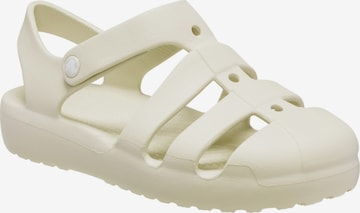 Crocs Open schoenen 'Kindersandalen mit Klettverschluss „Classic Fisherman“' in Wit: voorkant