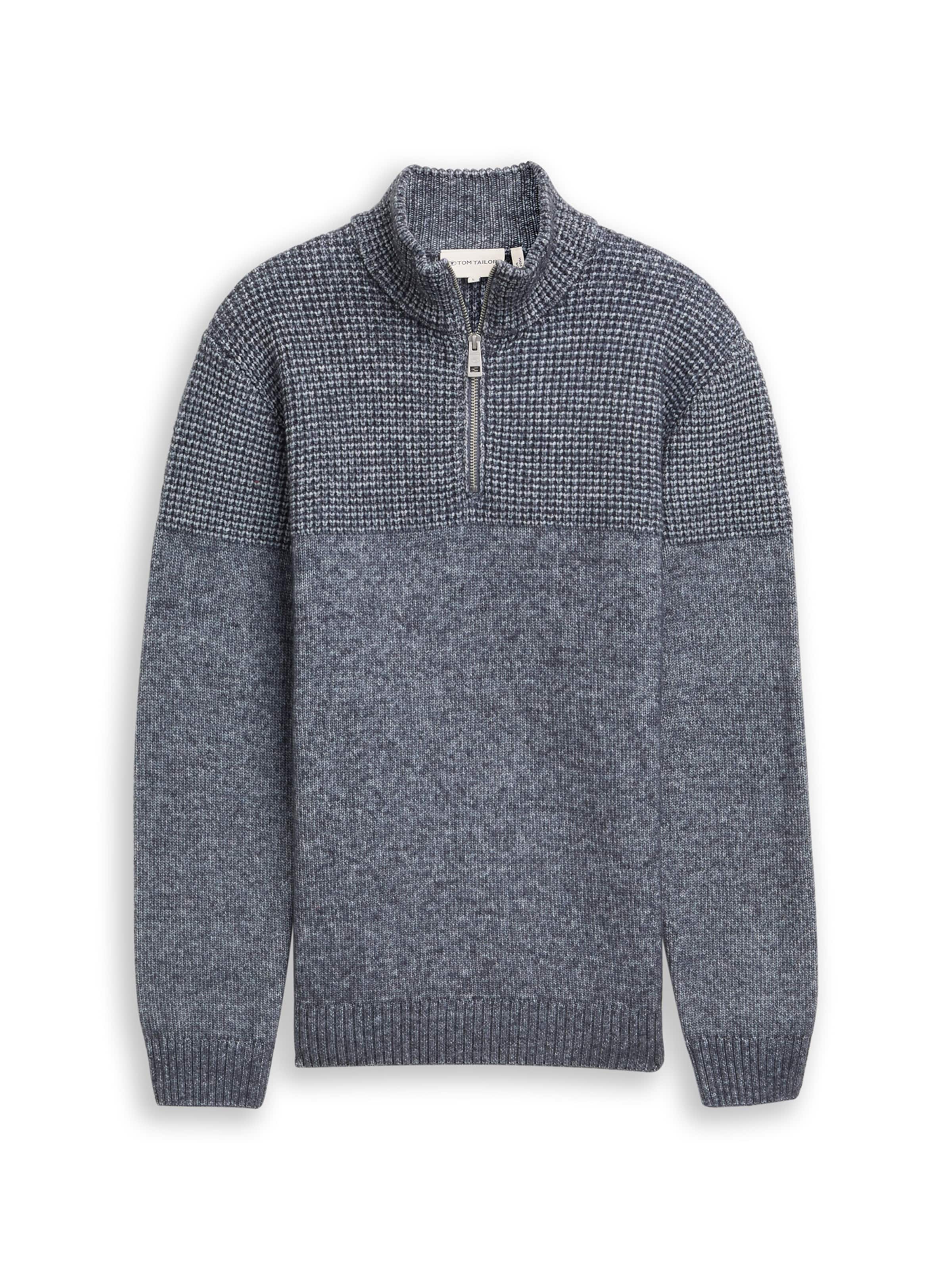 TOM TAILOR Sweater in Blue: front