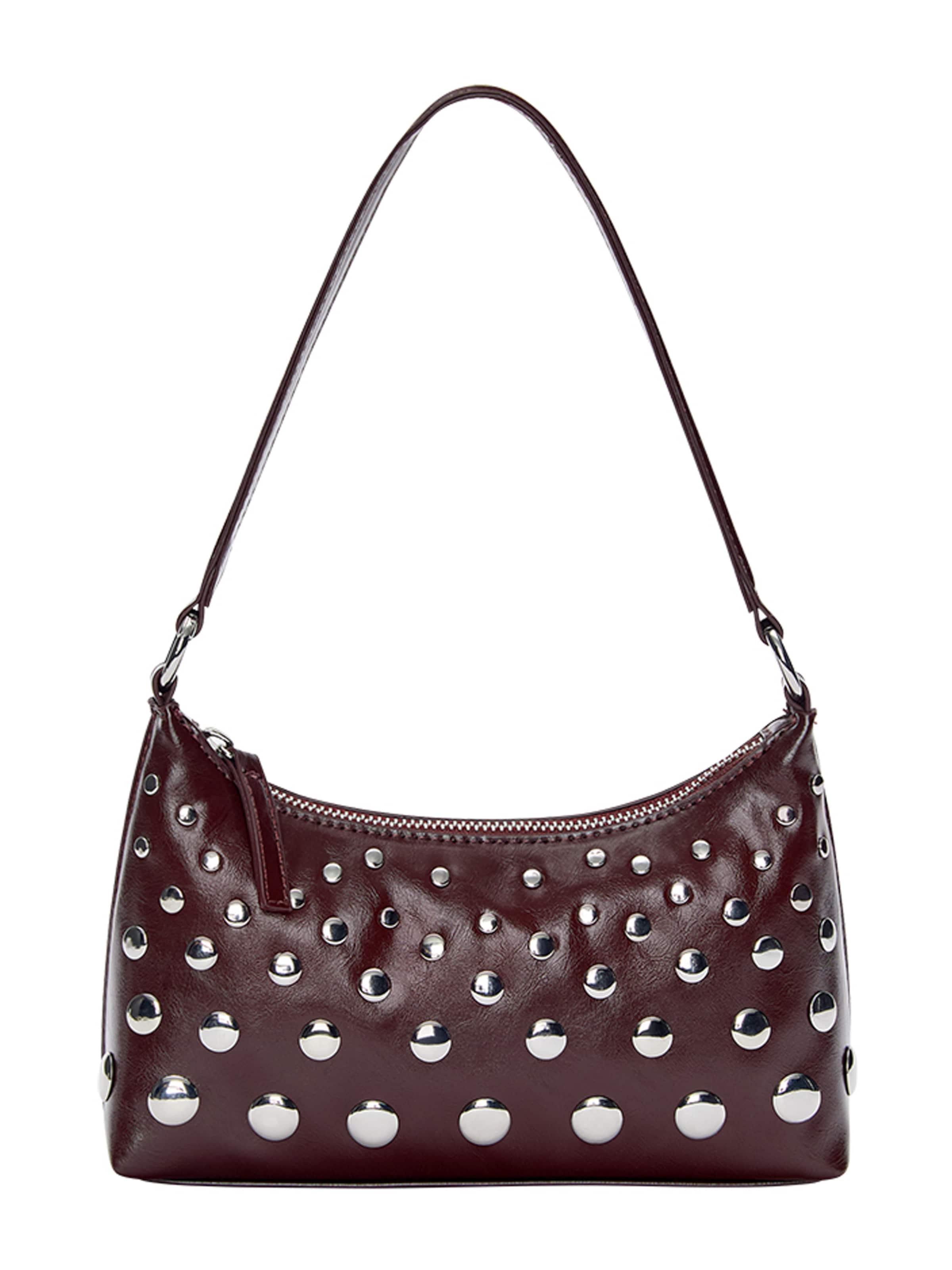 Geantă de umăr Pull&Bear pe roșu burgundy, Vizualizare produs