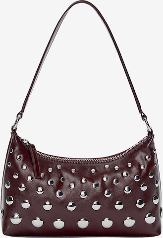 Pull&Bear Olkalaukku värissä punainen: etupuoli