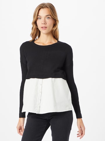 Pull-over 'ZURI' ONLY en noir : devant