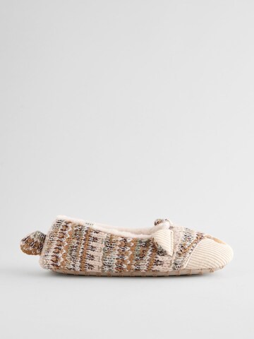 Next - Zapatillas de casa en beige