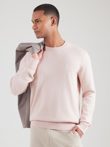 BOSS Pulóver 'Kanovano_S' - rózsaszín: elől