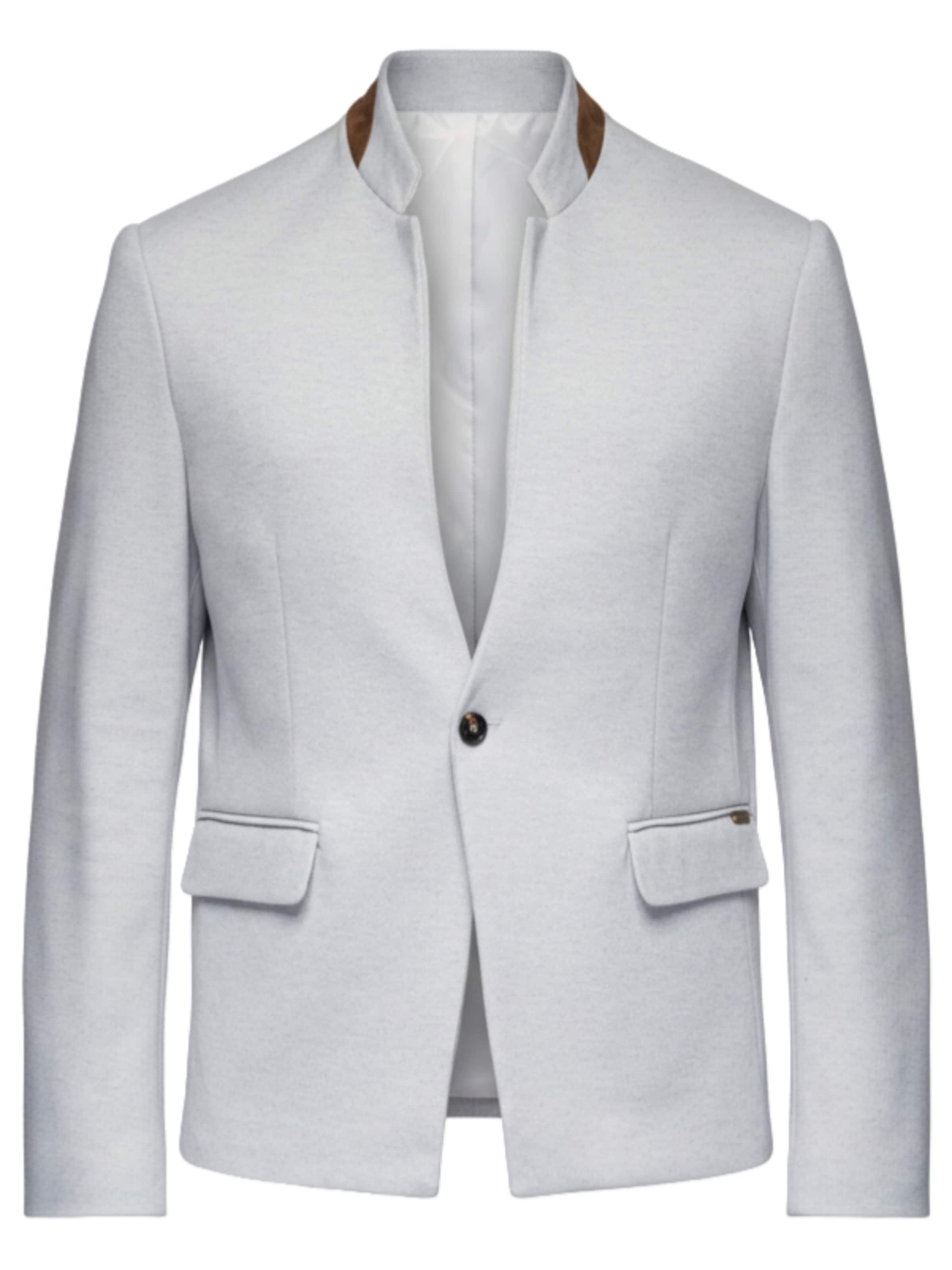 Ombre Regular fit Business-colbert in Grijs: voorkant