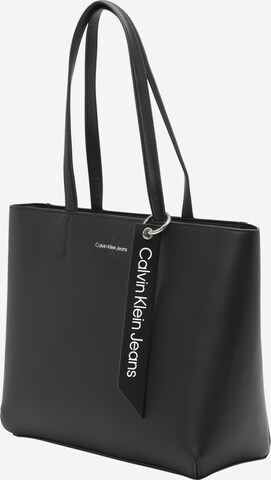Calvin Klein Jeans Nákupní taška – černá: přední strana