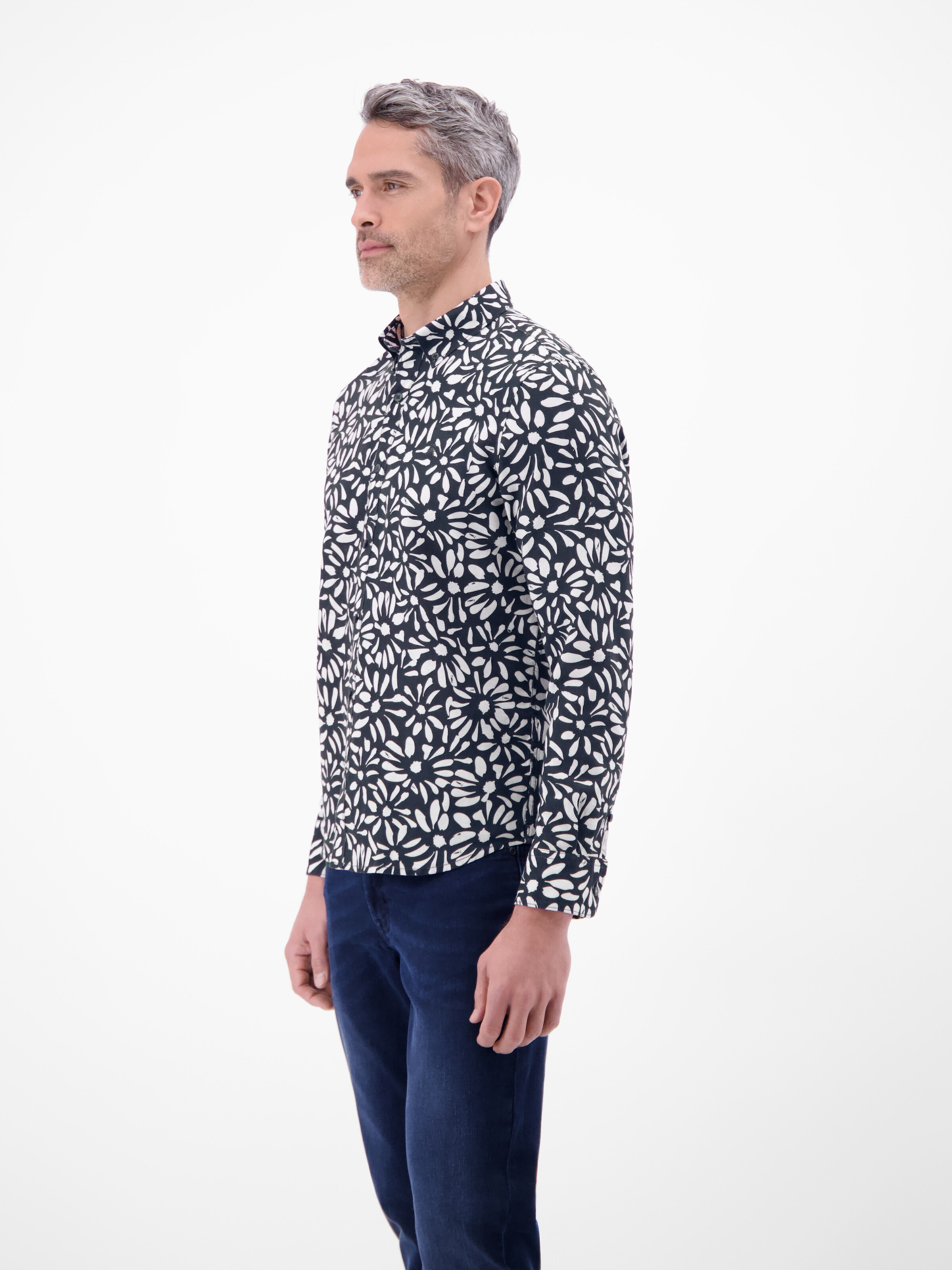 LERROS Regular fit Overhemd in Blauw