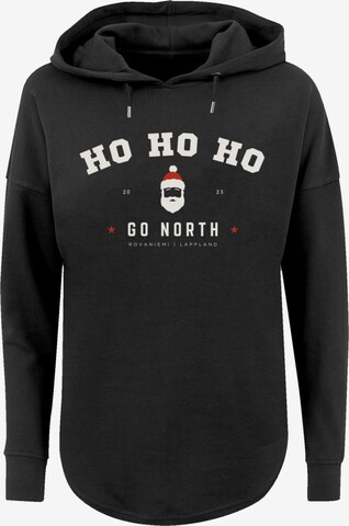 F4NT4STIC Sweatshirt 'Ho Ho Ho Santa Claus Weihnachten' in Schwarz: predná strana