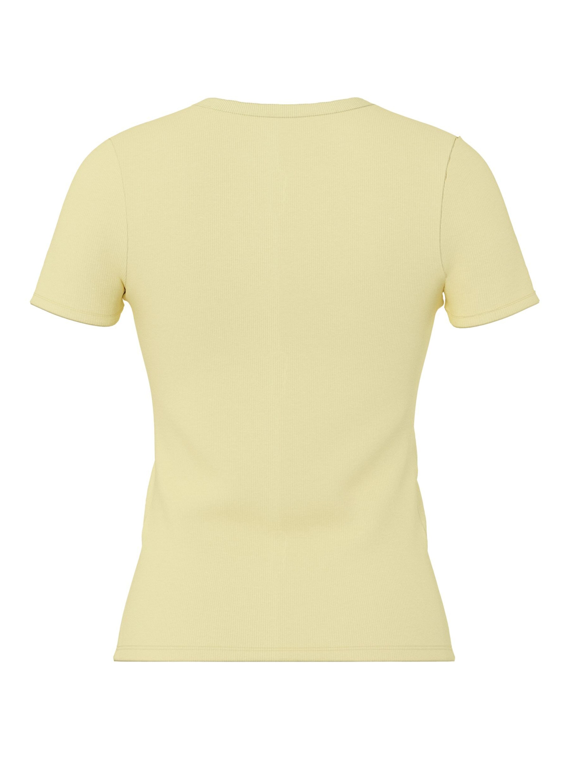 Maglietta 'MAY' di PIECES in giallo