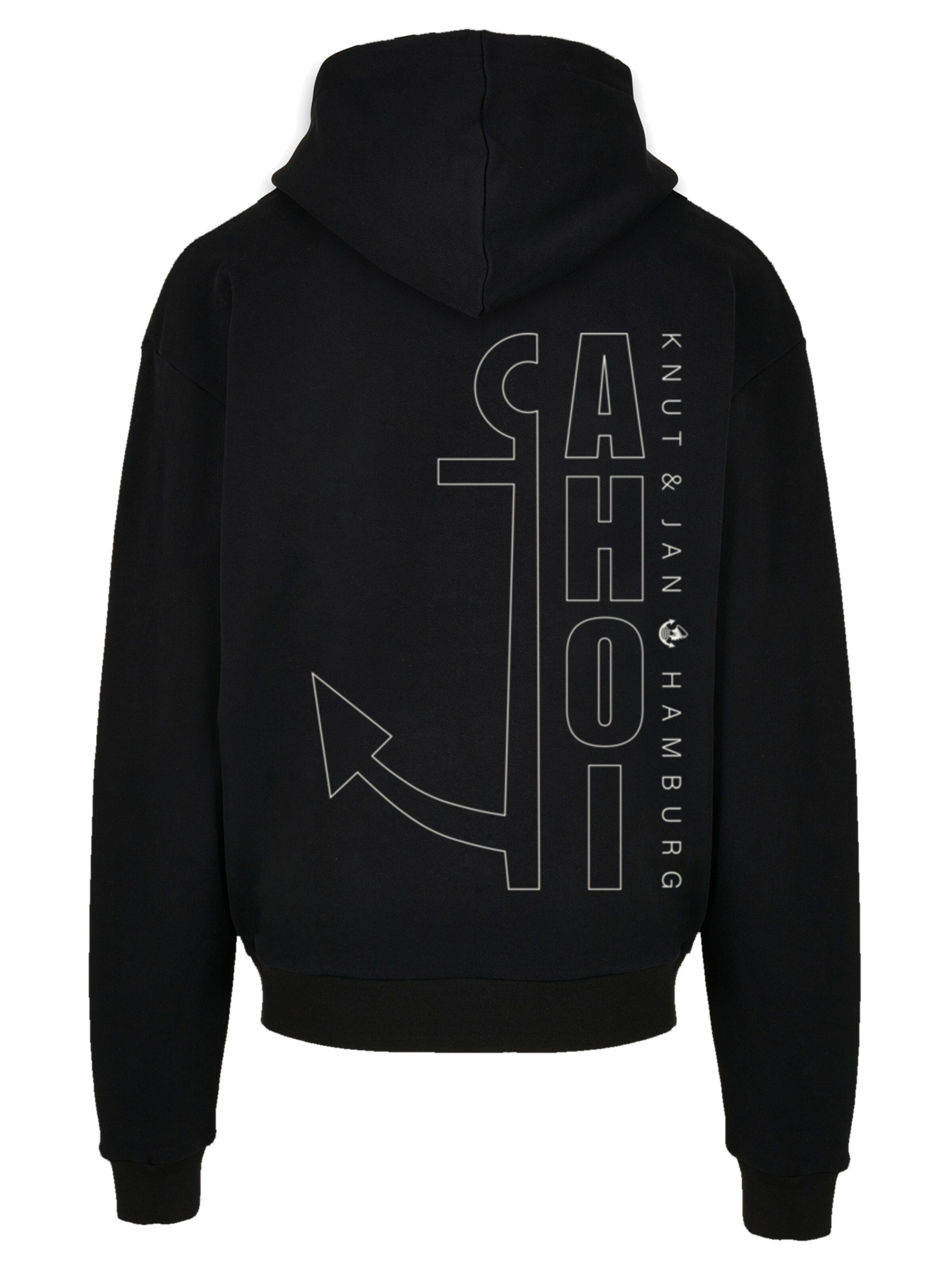 F4NT4STIC Sweatshirt 'Ahoi Anker' in Zwart: voorkant
