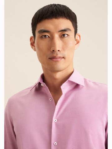 Coupe slim Chemise 'Smart Essentials' SEIDENSTICKER en rose