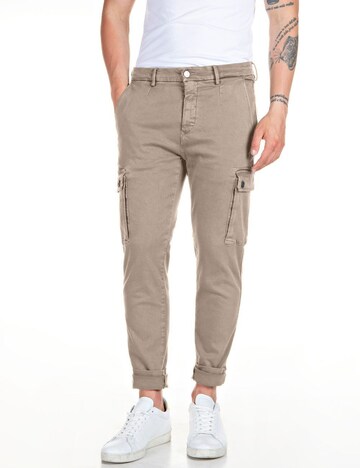 REPLAY Slimfit Cargohose in Beige: Vorderseite