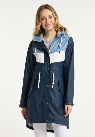 Schmuddelwedda Raincoat in Blue: front