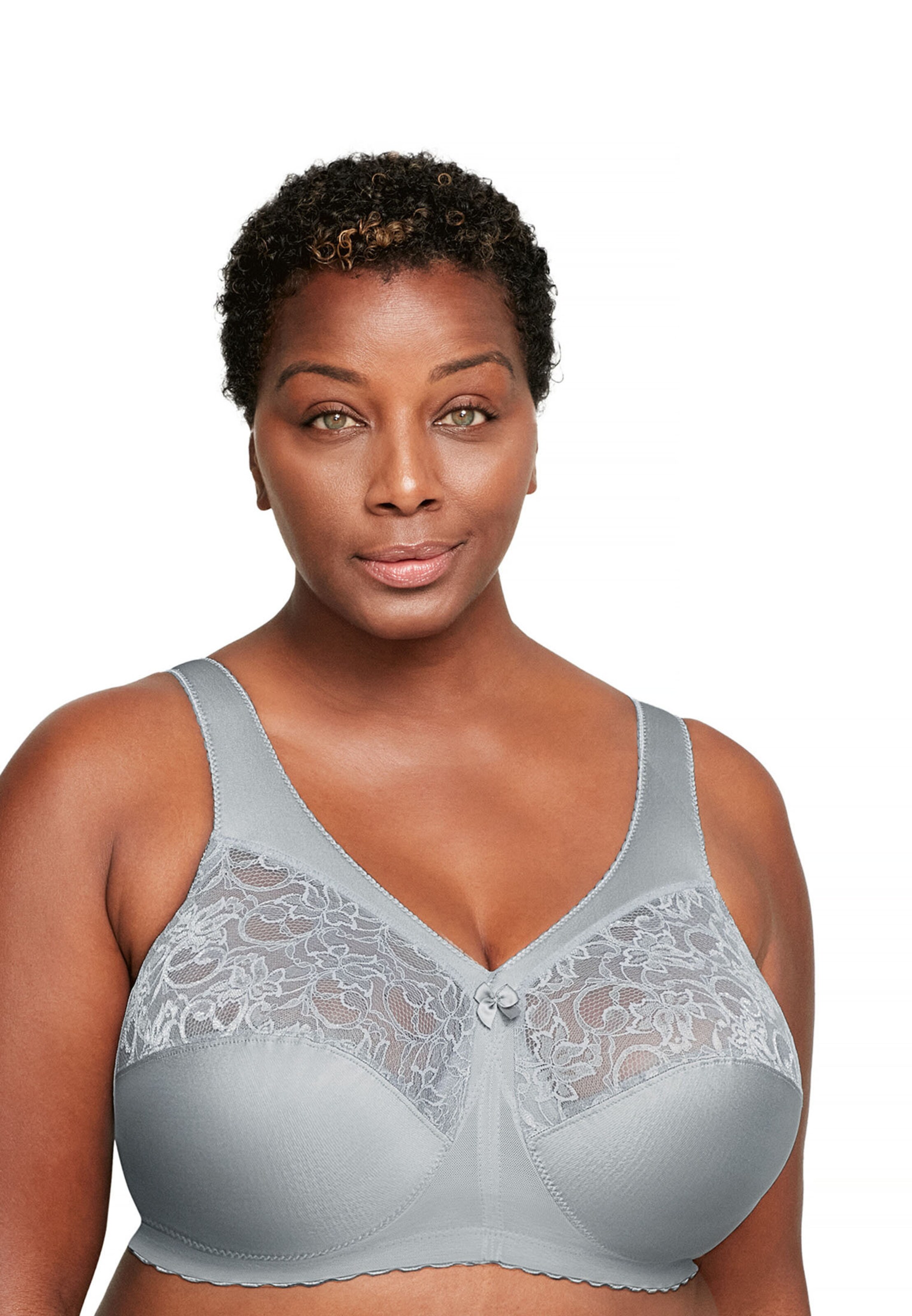 GLAMORISE T-Shirt BH in Grau: Vorderseite