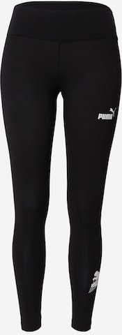 Coupe slim Pantalon de sport PUMA en noir : devant