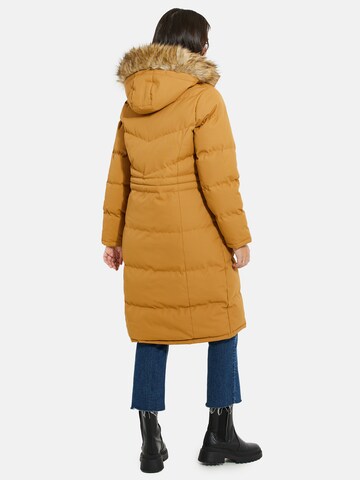 Threadbare Winter Coat 'Arnie' in Yellow