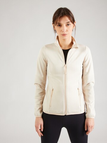 ONLY PLAY Athletic Fleece Jacket 'Jetta' in Greige