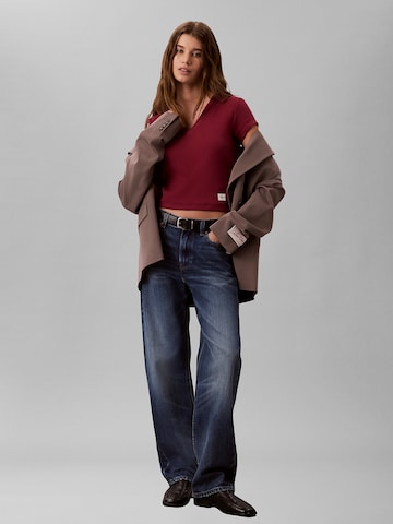 T-shirt Calvin Klein Jeans en rouge