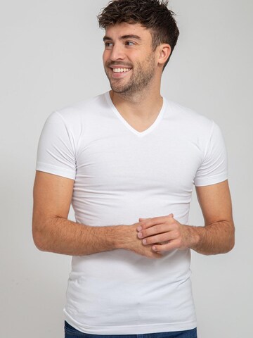 alan red Shirt 'Oklahoma' in White