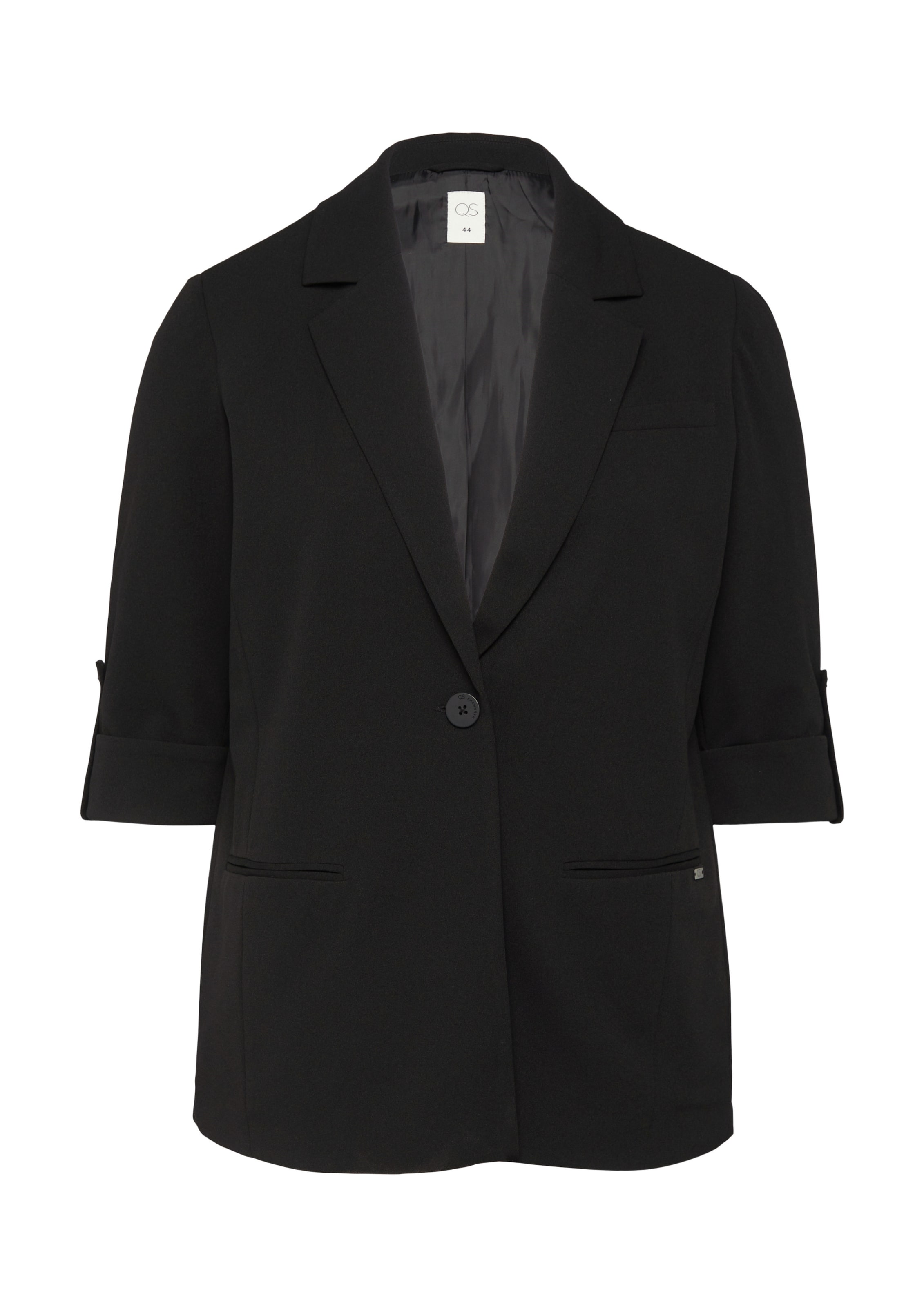 QS Blazers in Zwart: voorkant