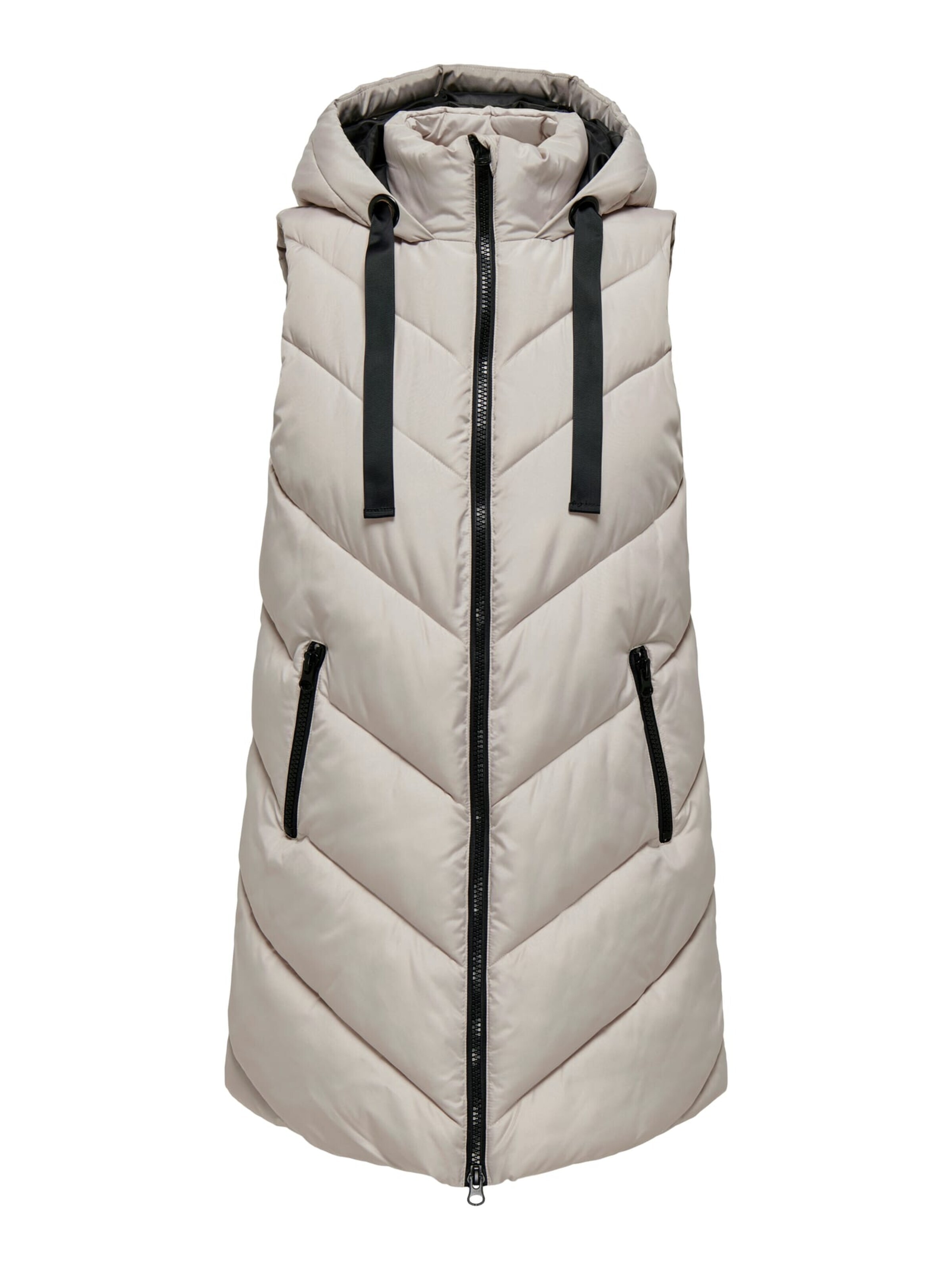 Jaqueline de Yong Wintermantel 'Skylar' in Beige: voorkant