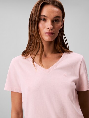 rožinė Calvin Klein Jeans Marškinėliai
