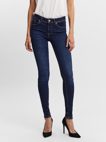 VERO MODA Skinny Jeans 'Lux' in Blauw: voorkant