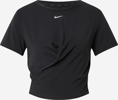 NIKE Funkcionalna majica 'One Luxe' | črna / bela barva, Prikaz izdelka