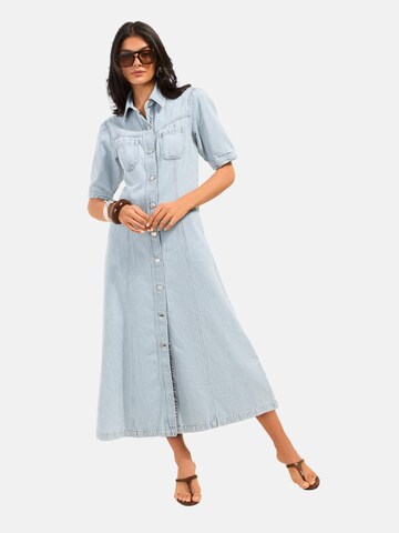 Friends Like These Рокля тип риза в синьо: отпред