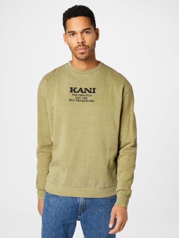 Karl Kani - Sweatshirt em verde: frente
