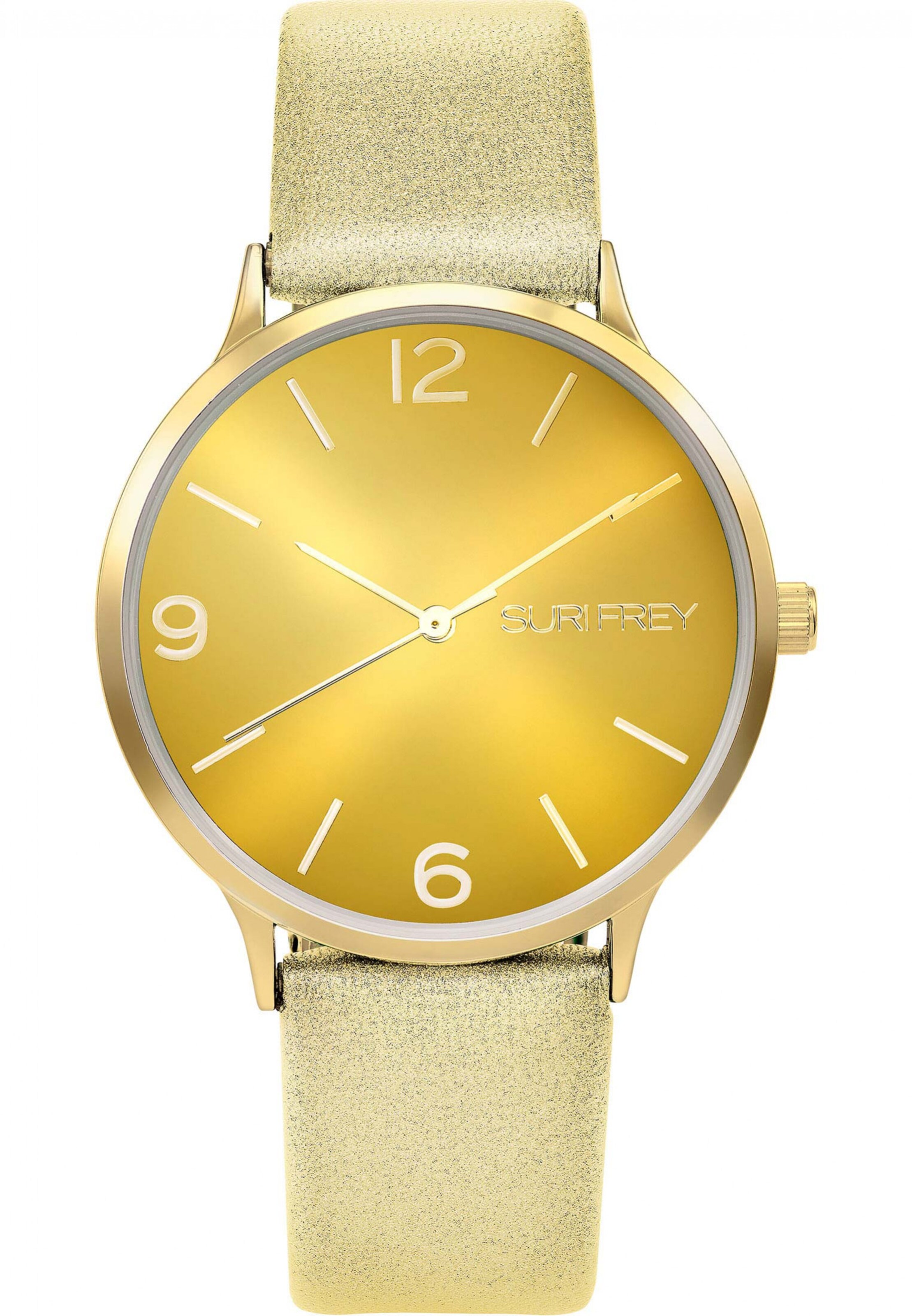 Suri Frey Analoguhr 'Roxy' in Gelb: Vorderseite