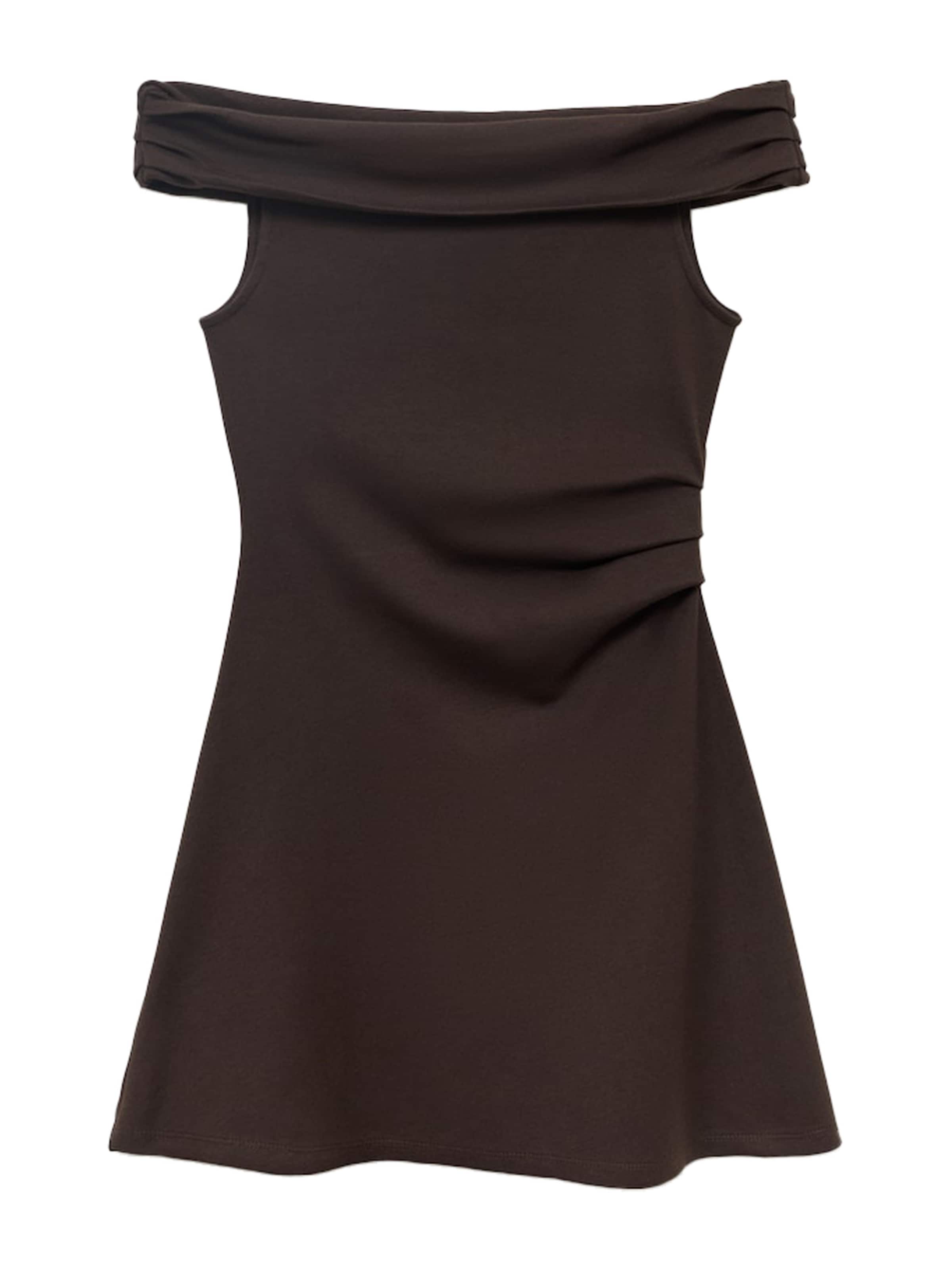 MANGO Šaty 'COCOA' – hnědá: přední strana