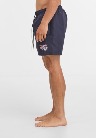 Regular Shorts de bain 'With Love' Lost Youth en bleu