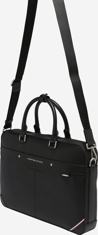 TOMMY HILFIGER Document bag 'Central' in Black