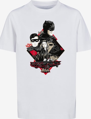 F4NT4STIC Shirt 'Batman TV Series Character Skyline' in Weiß: predná strana