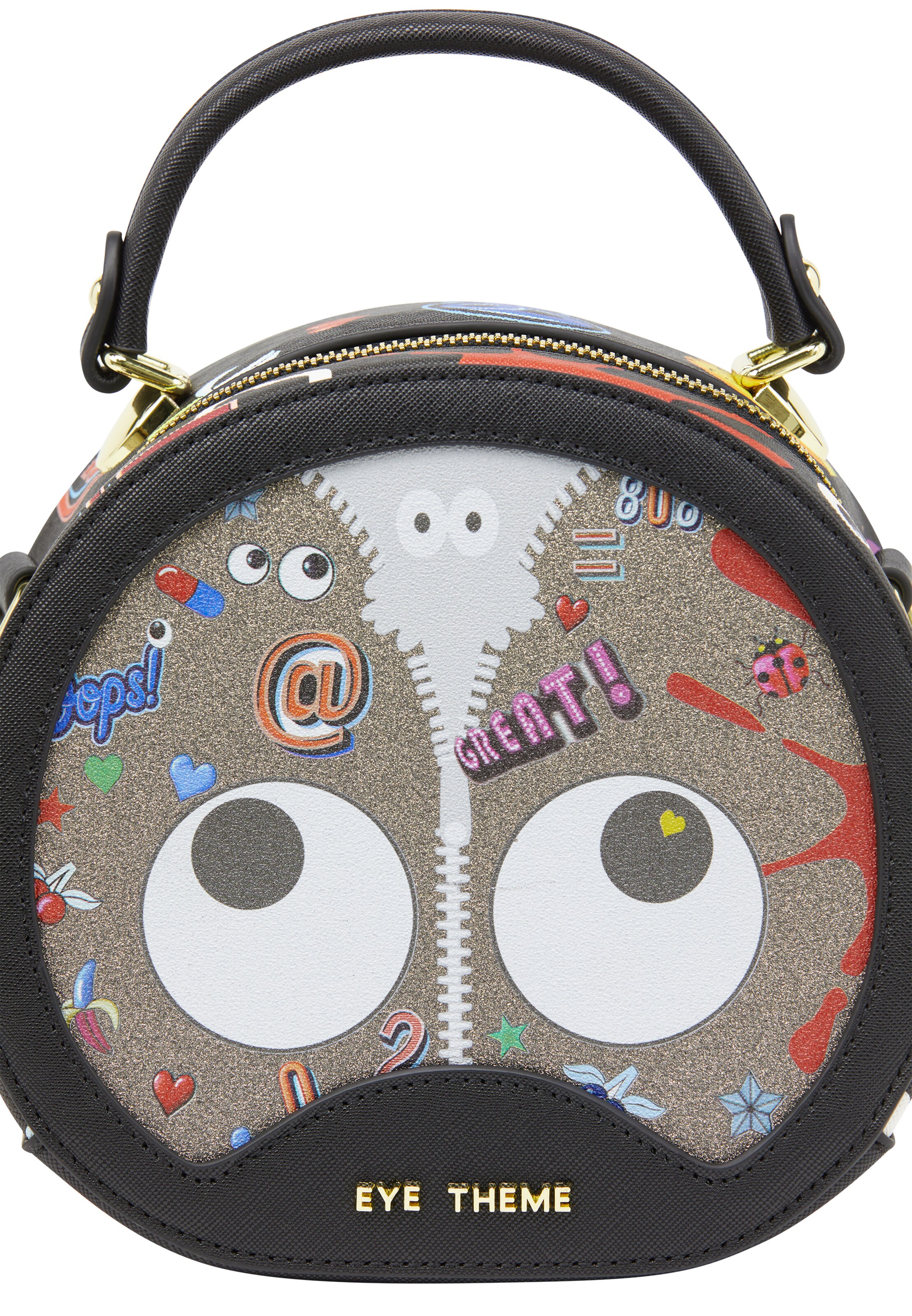 MYMO Handbag 'Pop Eyetheme' in Black