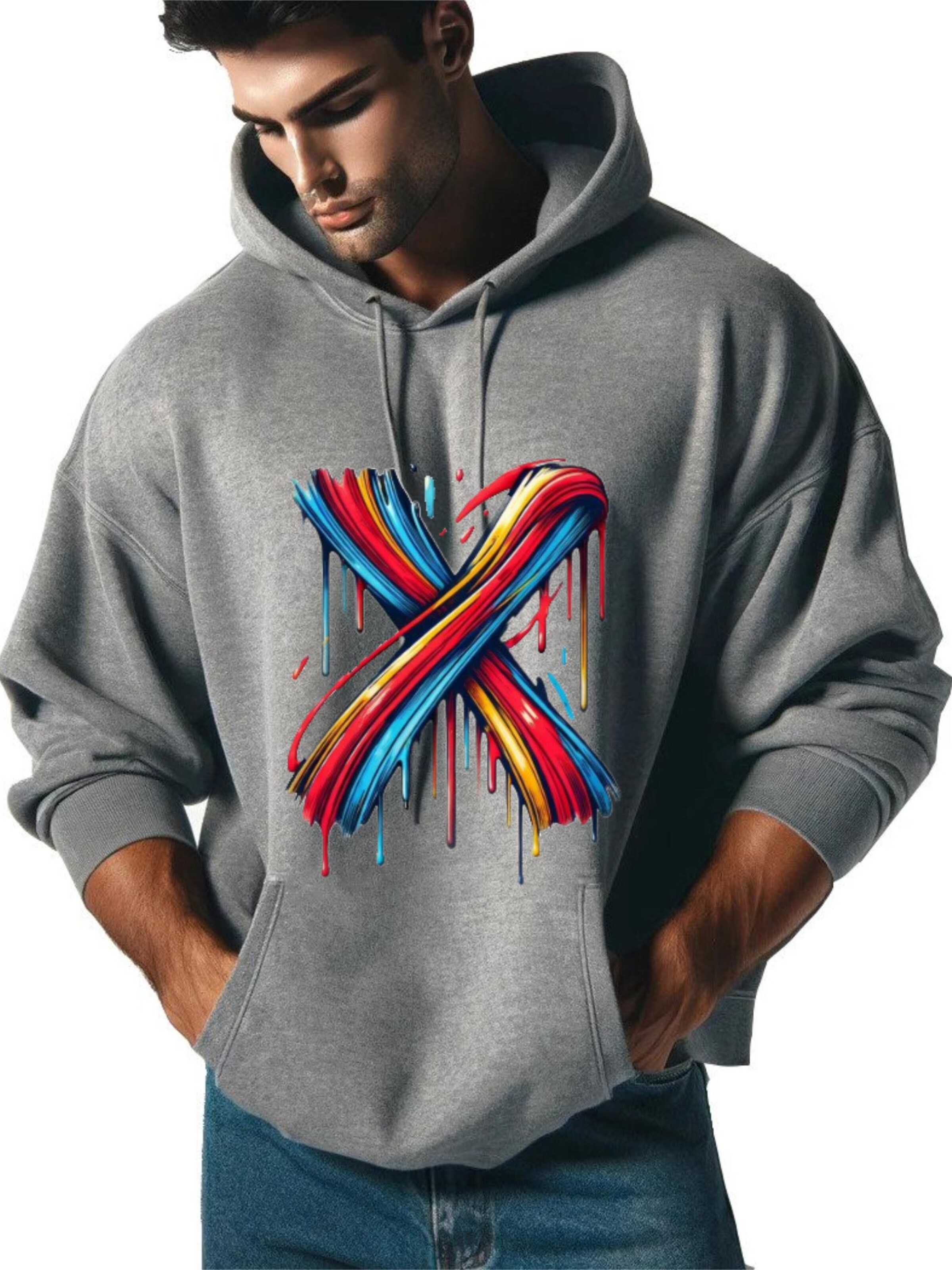 RMK Sweatshirt 'X'‌‌‌‌‌‌‌‌‌ in Grau